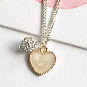 White Heart Necklace | Lauren Hinkley
