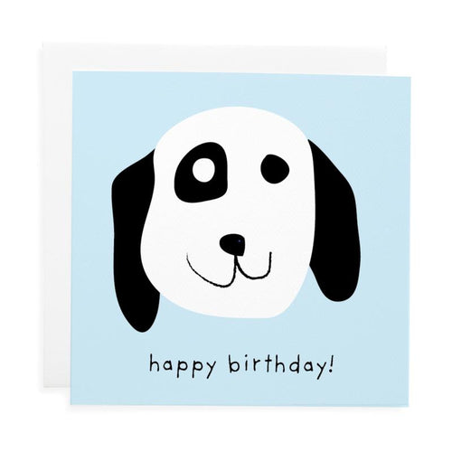 Puppy dog birthday car gift tag for kids