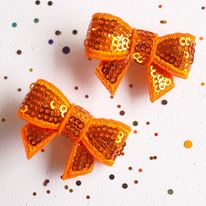 Sequin Hair Bow - Various Colours to Choose From