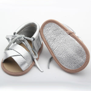 Silver Baby Shoes by Two Little Feet - Two Little Feet