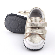 Load image into Gallery viewer, Love Gold Baby Shoes - Two Little Feet
