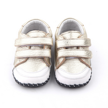 Load image into Gallery viewer, Love Gold Baby Shoes - Two Little Feet
