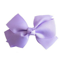 Load image into Gallery viewer, Grosgrain Hair Clip - Lilac Bow
