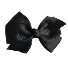 Load image into Gallery viewer, Grosgrain Hair Clip - Midnight Bow
