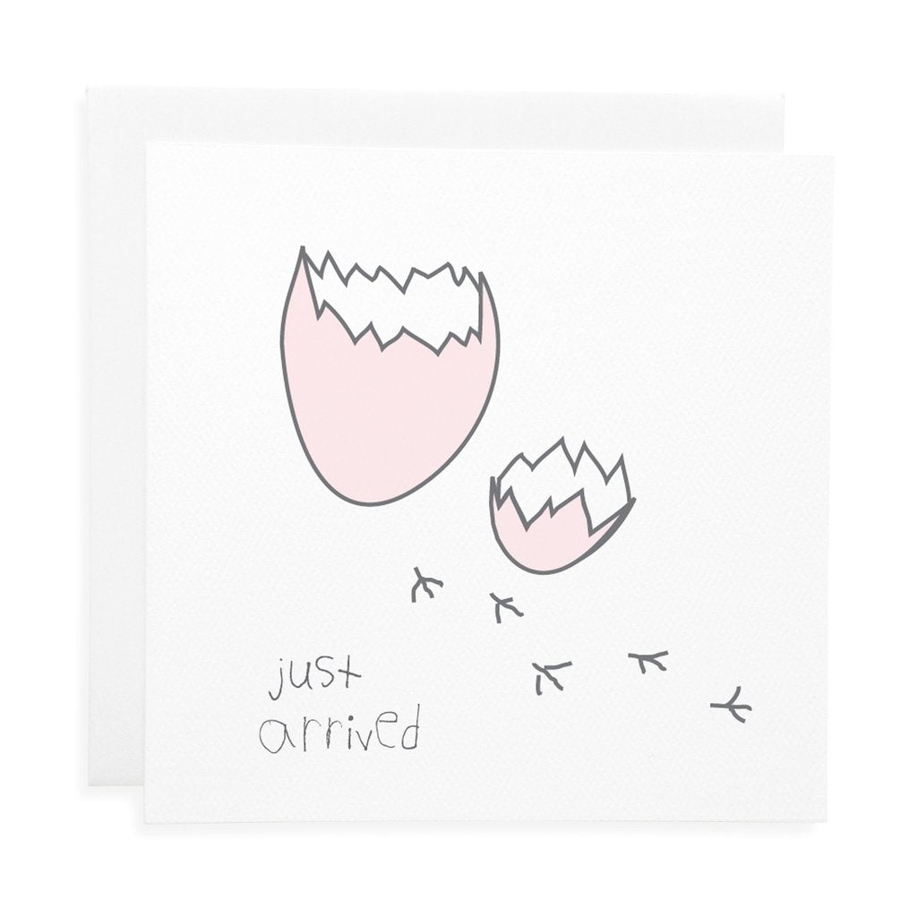 Just Hatched Gift Card Pink - Two Little Feet