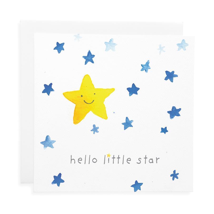 Little Star  Birthday Card - Two Little Feet