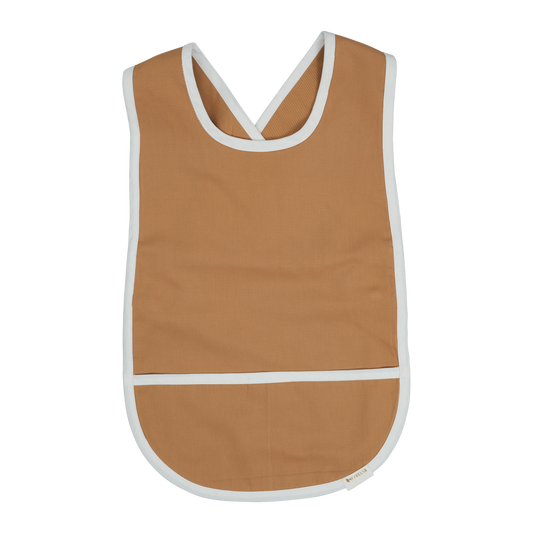 Organic cotton baby bib with pocket