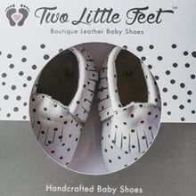 Load image into Gallery viewer, Pretty Leather Baby Shoes. Goldie Baby Shoes - Two Little Feet

