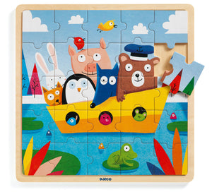 Puzzle - Animal Boat Ride 25pc