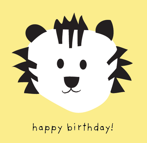 animal birthday card happy birthday tag for children