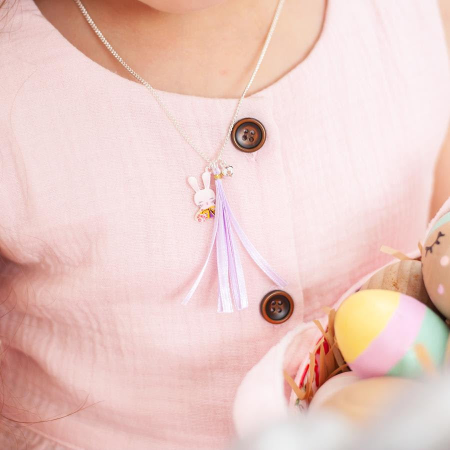 tassel bunny easter necklace lauren hinkley